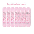 7pcs Collagen Sakura Hand Cream Skin Soften Nourish Care Deep Cracked Repair Beauty Products Girl Moisturizing Hand Skin