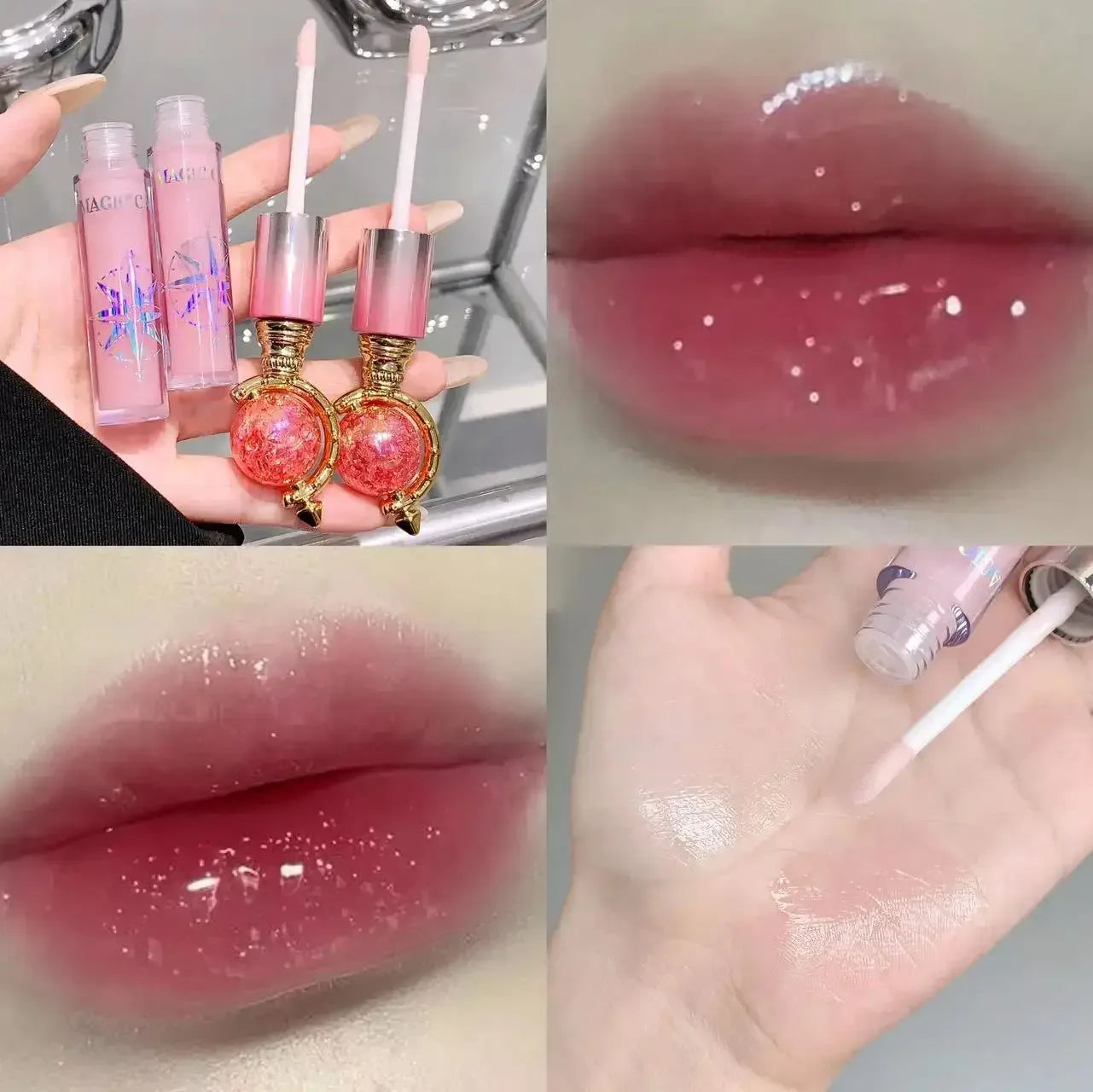 Ultra Glossy Lip Glaze Mirror Shine Hydrating Long Wear Non Sticky Moisturizing Lip Gloss With Fine Glitter - My Vixen Vault