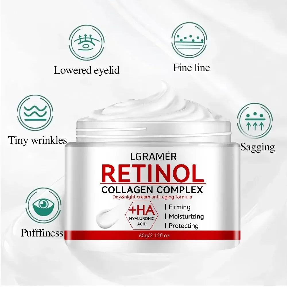 Retinol Lifting Firming Cream Collagen Smooth wrinkles Face Cream For Moisturizer Whitening Brighten Skin Products - My Vixen Vault