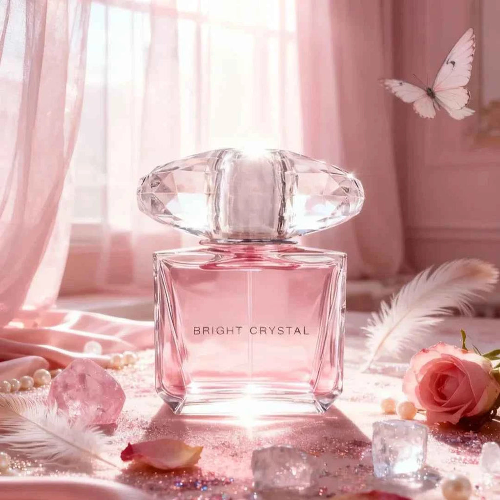 Crystal Diamond Bottle Perfume 90ML for Women - Long Lasting Elegant Floral Scent, Romantic & Light Fragrance Perfect for Dating