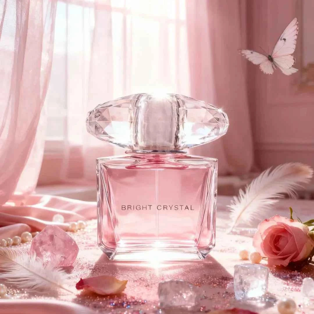 Crystal Diamond Bottle Perfume 90ML for Women - Long Lasting Elegant Floral Scent, Romantic & Light Fragrance Perfect for Dating