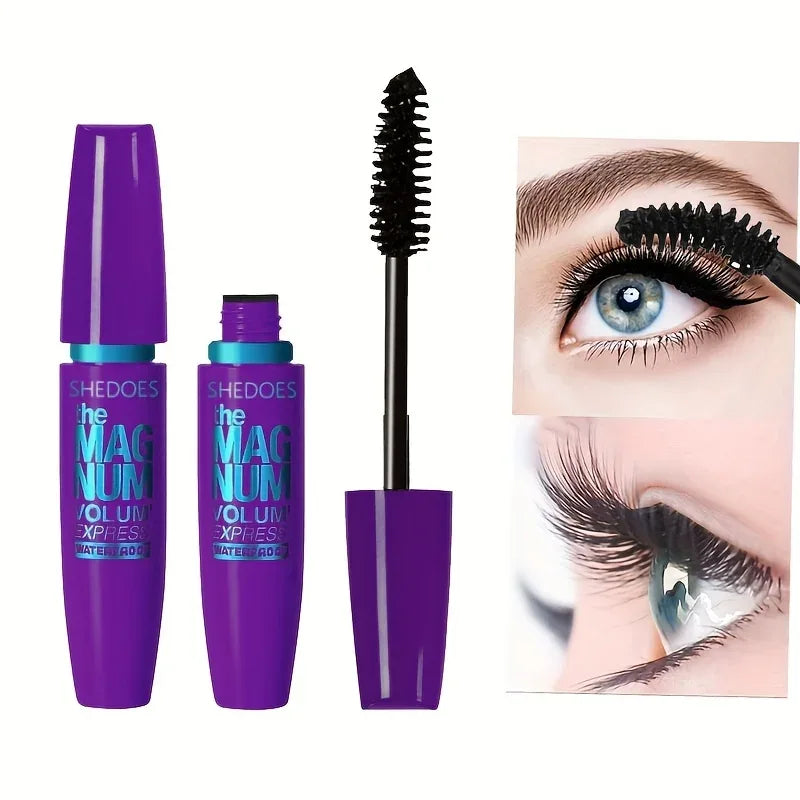 4D Black Mascara Thickening, Lengthening, Curling, Waterproof Liquid Fiber Mascara - My Vixen Vault