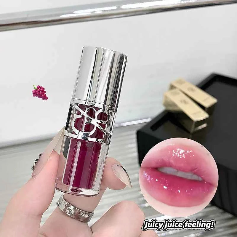 Gege Bear Sparkling Mirror Water Lip Gloss,hydrating and moisturizing Lip Gloss makeup, long-lasting color display lipstick gift