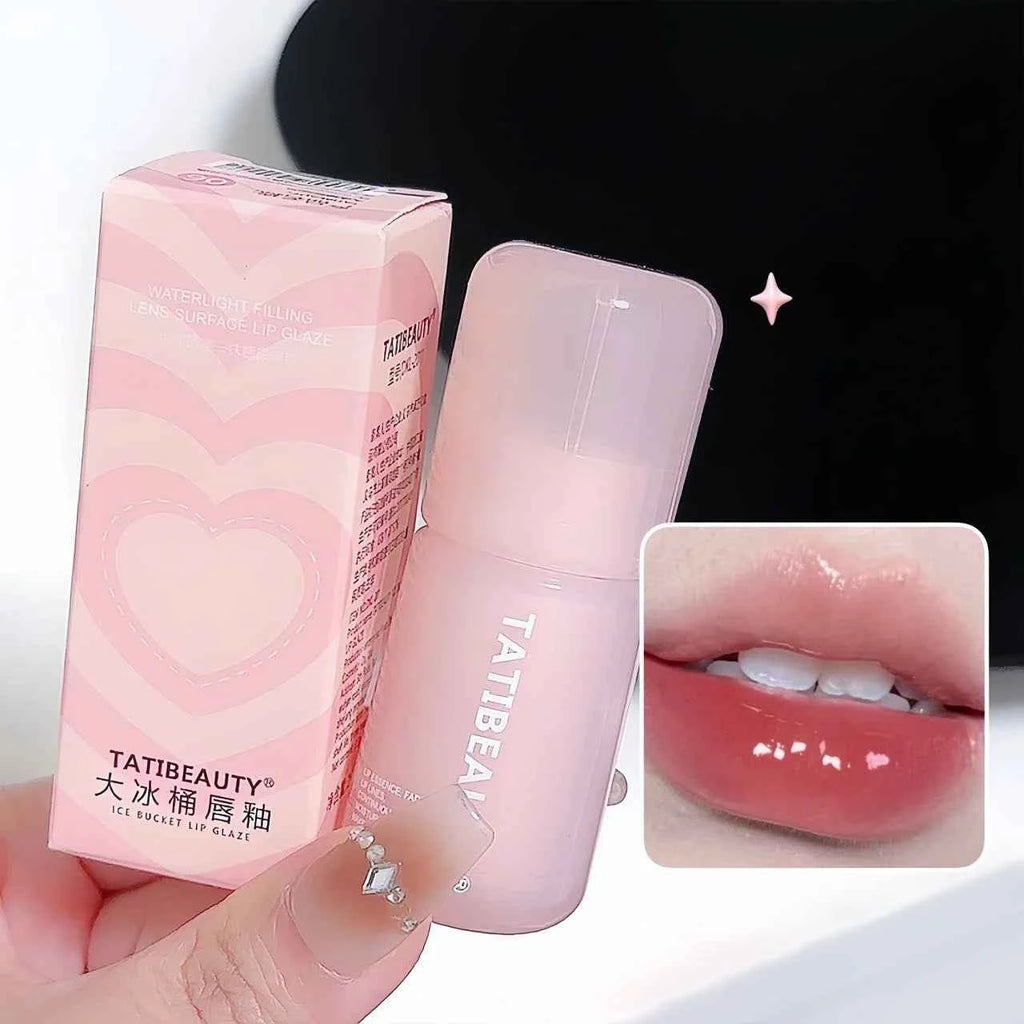 DIKALU Mirror Water Lip Gloss Crystal Jelly Lipstick Hydrating Plumping Moisturizing Colored Lip Tint Lips Care Makeup Beauty