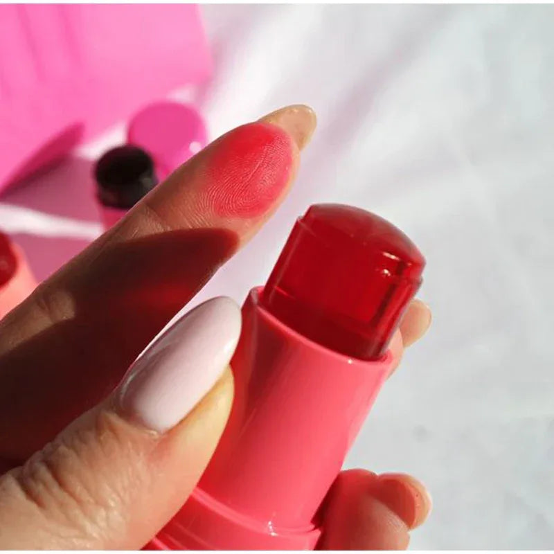 3-in-1 Milk Jelly Tint Facial Blusher Wand Moisturized Long Lasting Matte Rouge Cheek Contour Lipstick Sticker Beauty Makeup - My Vixen Vault