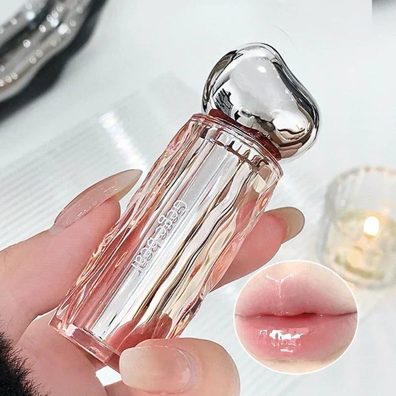 Crystal translucent lip glaze moisturizing water is not easy to fade natural color mouth red lip glaze - My Vixen Vault