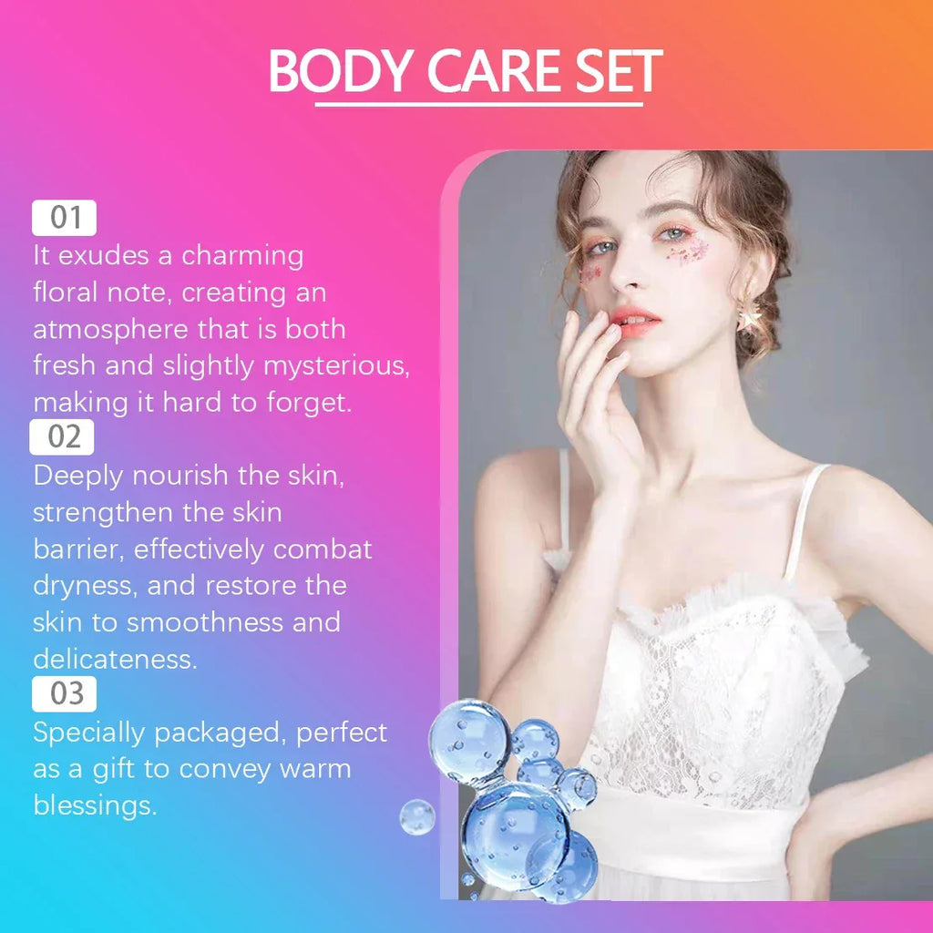 Christmas Scented Body Care Set Moisturizing Fragrance Body Spray & Lotion Long Lasting Fragrance Smoothing Body Repairing Dry.