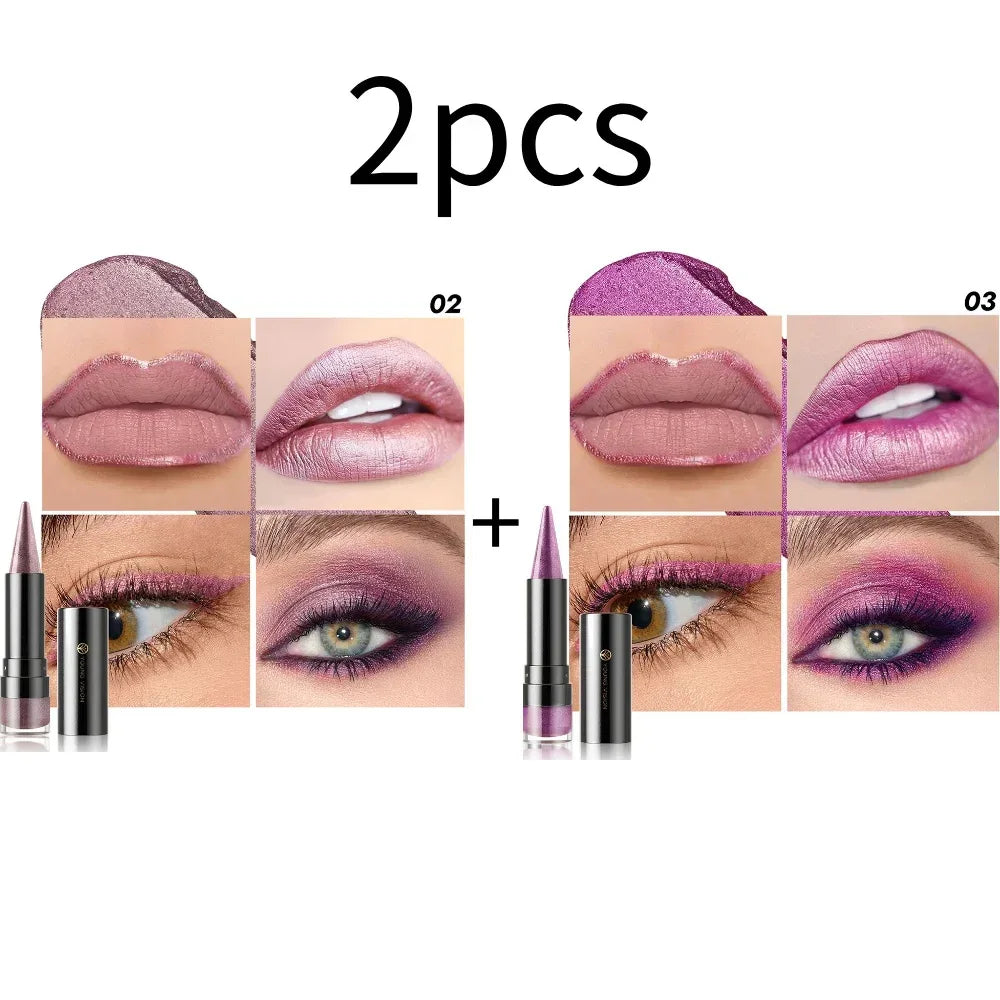 YOUNG VISION Six-Shade Matte Pearl Shimmer Dual-Effect Lipstick Waterproof, Non-Transfer Lipstick Cosmetics - My Vixen Vault