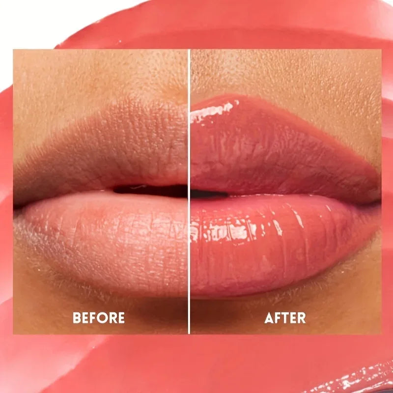 Waterproof Lipstick with Glass Mirror and Plumping Effect Non-Stick Nude Shades,Matte Lip Gloss For Plumper Looking Lips - My Vixen Vault