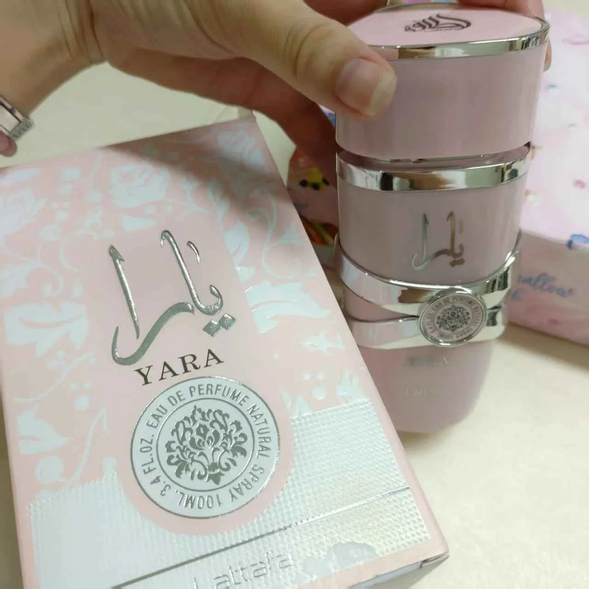 Lattafa Yara Vanilla Gourmand Fruity Floral Eau De Parfum Long-Lasting Fragrance for Women 3.40 Ounce 100 Ml