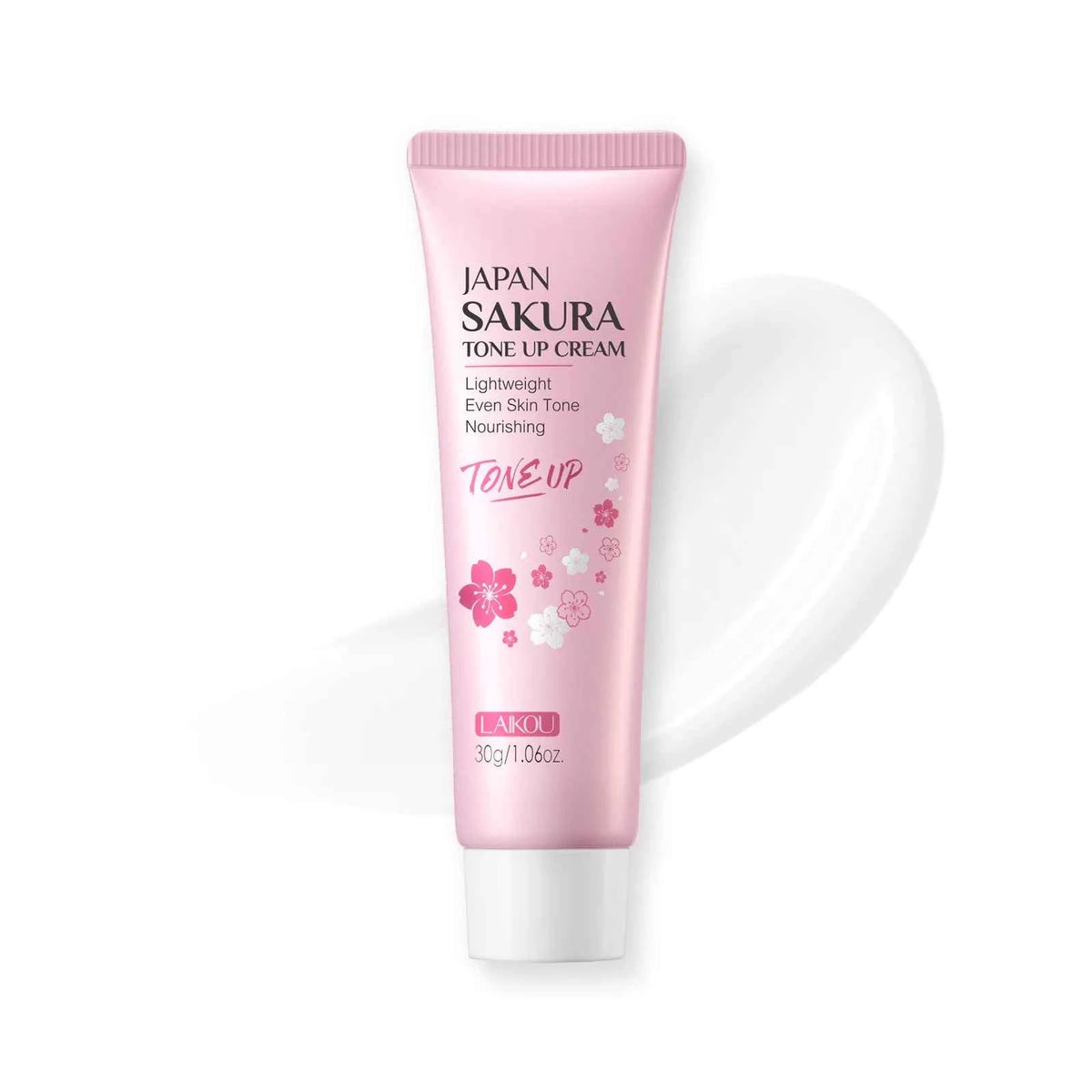 LAIKOU Cherry Blossom Suyan Cream Moisturizing Lazy Face Cream Tone up Brighten Skin Care Products Waterproof Sweatproof 30g