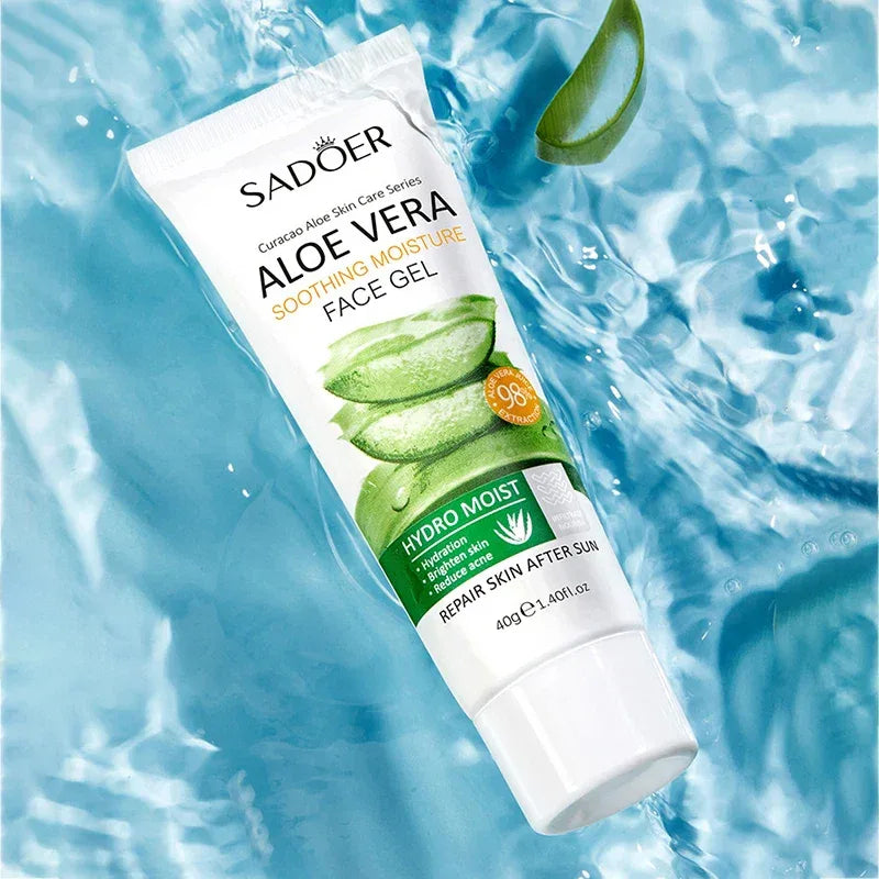 SADOER Aloe Vera Gel for Anti Acne & Hydrating Face Care.