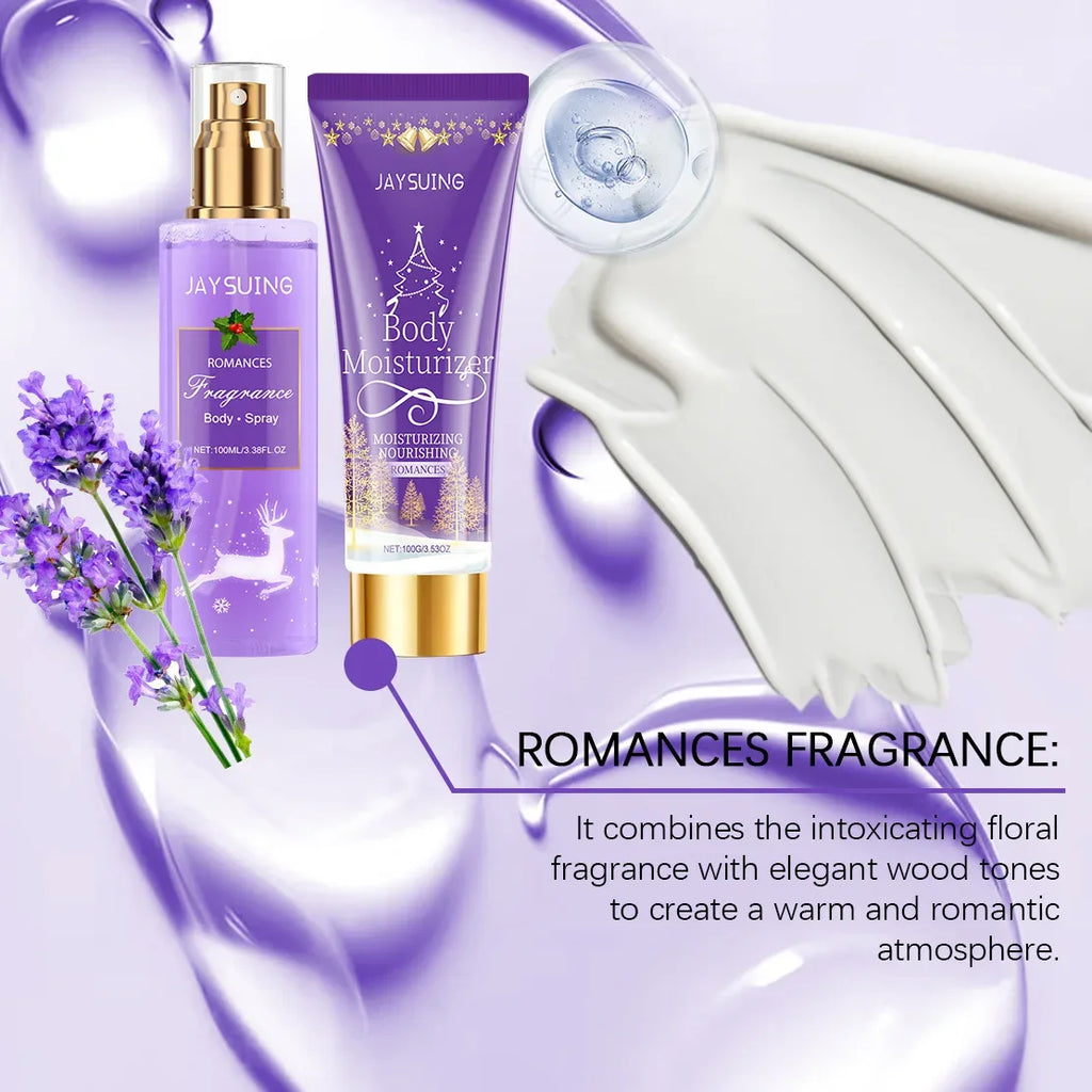 Perfume Gift Set Christmas Plant Floral Scent Pheromone Lasting Fragrance Body Spray Lotion Refresh Dating Charm Eau De Parfum.
