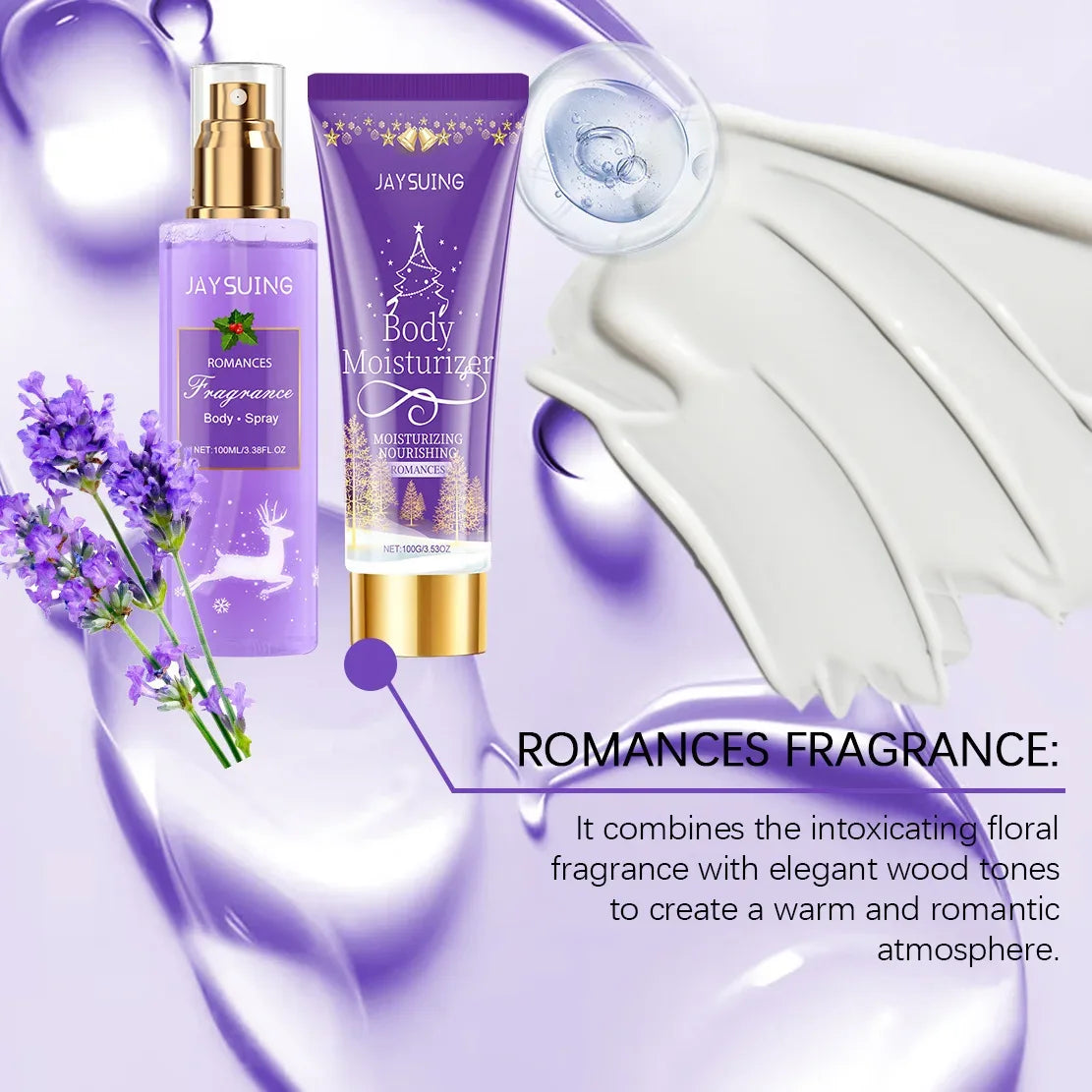 Perfume Gift Set Christmas Plant Floral Scent Pheromone Lasting Fragrance Body Spray Lotion Refresh Dating Charm Eau De Pa...