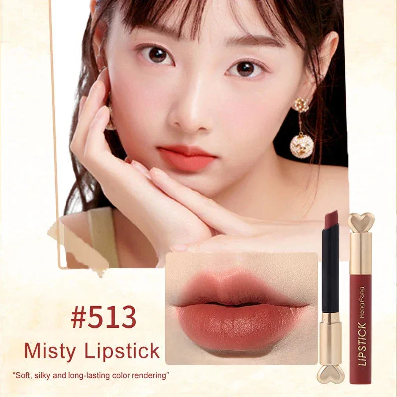 Six Lipstick Set Box Mist Matte White Not Easy to Stick Cup - My Vixen Vault