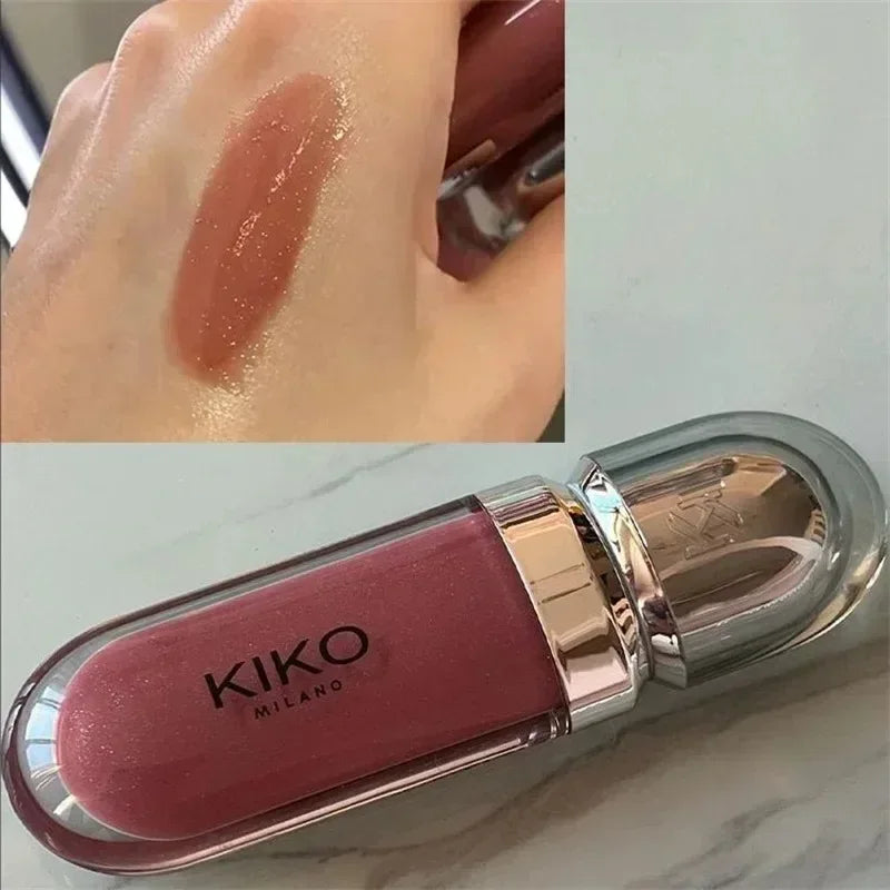Hot Sales 3D Liquid Lip Glaze Transparent Lip Mirror Lipstick Nourishing Glossy Full Lips Not Fading Milk Tea Bean Paste Makeup - My Vixen Vault