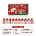 Christmas kit-10 sets/box hand cream kit, lip balm set, with Santa Card and red gift bag, party gift distribution.