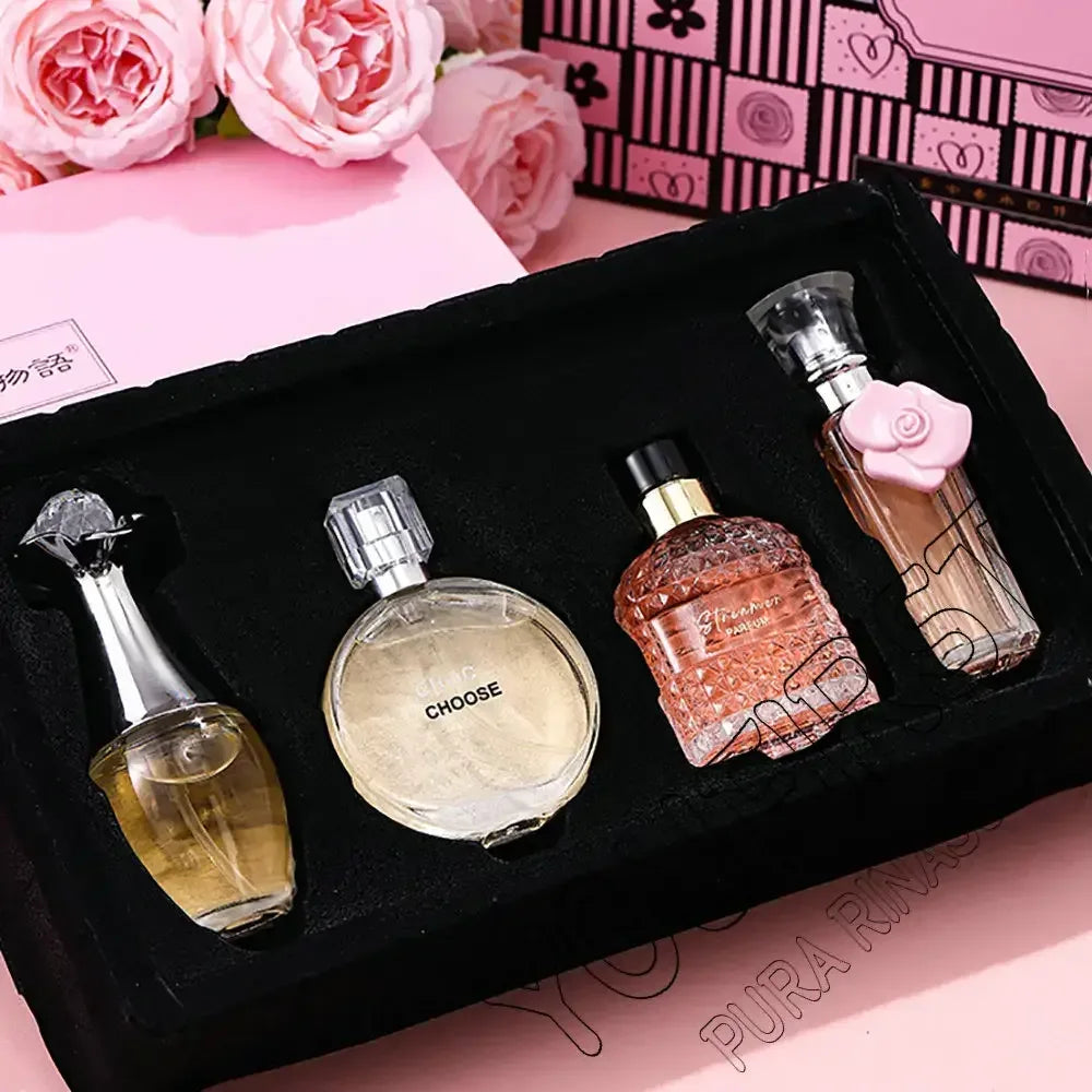 Brand Gift Box 4Pcs Set Perfume Women Parfum Femme 100ml Fresh Natural Floral Scent Spray Feminino Perfumes De Mujer Originales - My Vixen Vault
