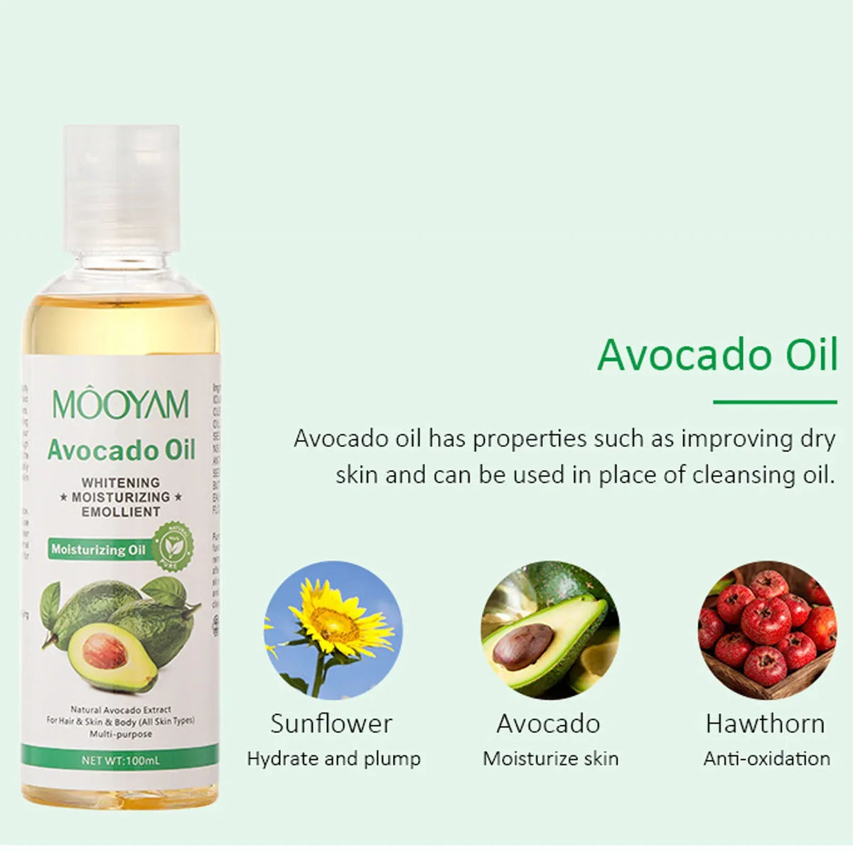 Face Body Coconut Argan Jojoba Castor Avocado Massage Oil Shrink Pore Firming Skin Face Oil Deep Relaxate Skincare Body Oil - My Vixen Vault