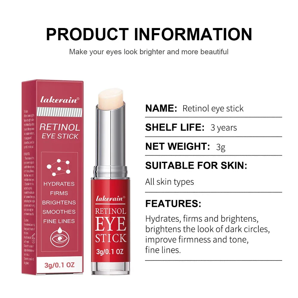 Retinol Eye Cream Lightening Dark Circles Firming Skin Instant Eye Repair Serum Stick for women Women Eyes Care - My Vixen Vault