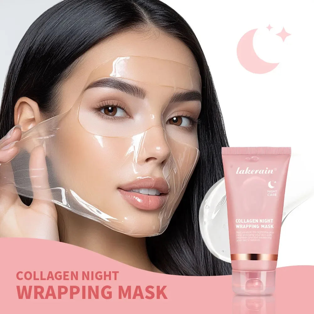 Korean Deep Collagen Mask Peel Off Mask Face Anti Wrinkle Lifting Skin Care Masks Bio Pack Night Wrapping Woman Overnight Skin - My Vixen Vault