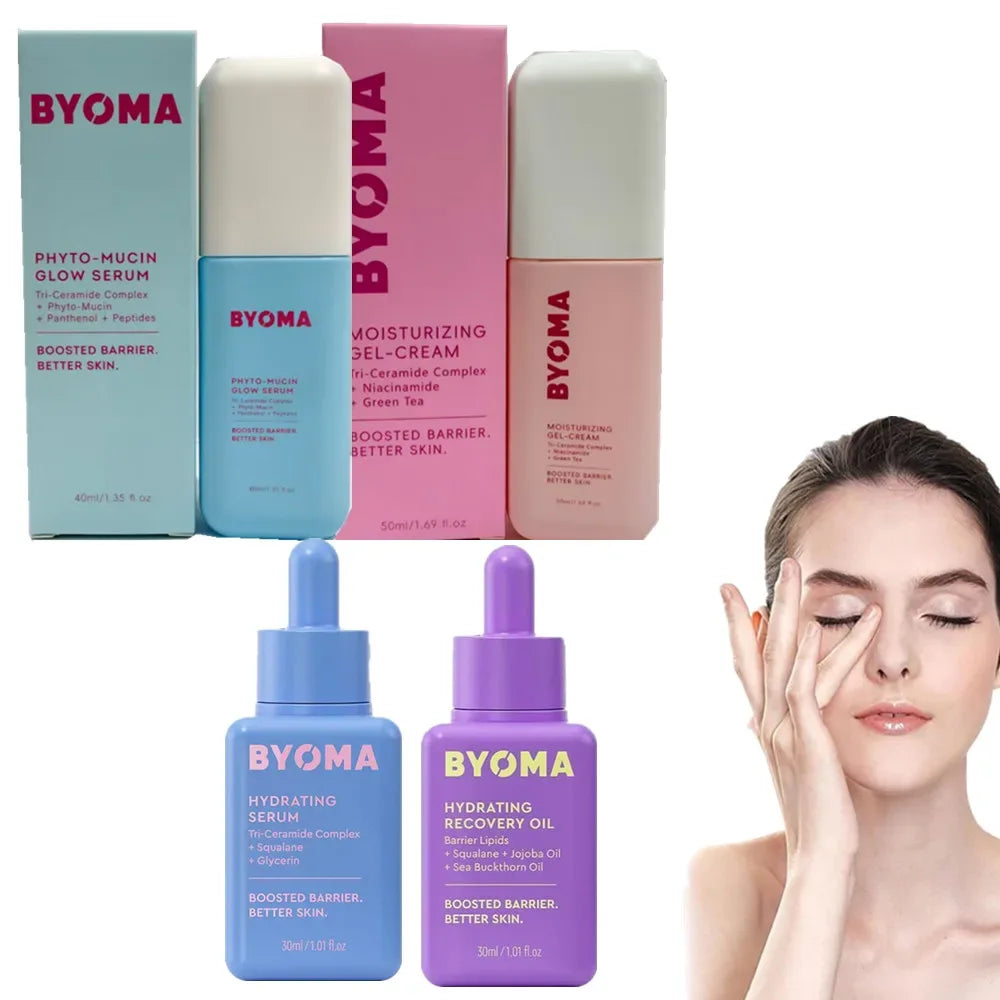BYOMA Facial essential oils natural plant Strengthens Skin Barrier Mucin Face Serum For Glass Skin Hydrating - My Vixen Va...