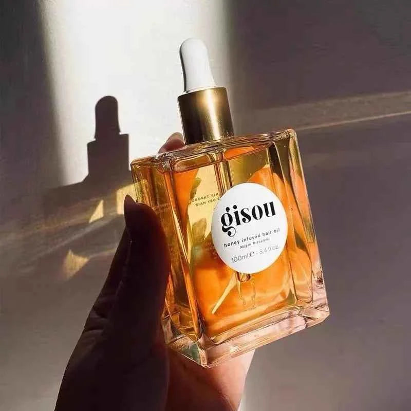 Fashion Gisou Honey Infused Hair Care Oil Improve Dry Restless Hair Care Soft Long Lasting Fragrance Retention Hair Conditioner.
