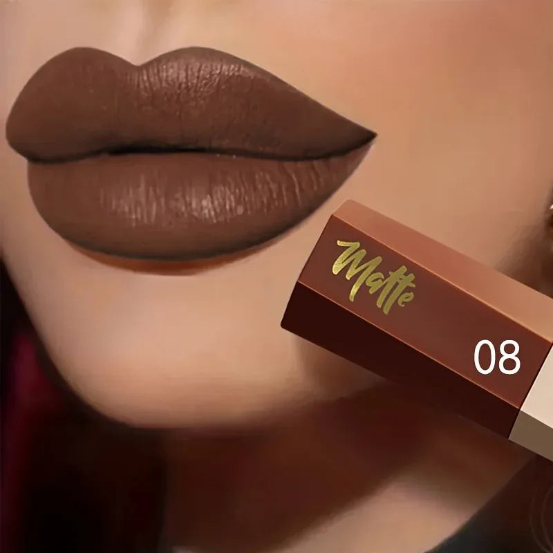 Waterproof Matte Velvet Lip Tint - Long-Lasting Nude Lip Glaze, Festive Exclusive, Valentine's Day Gift - My Vixen Vault
