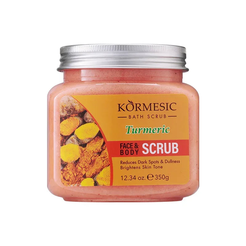 KORMESIC Turmeric Body Scrub Cream Facial Moisturizing Deep Cleansing Milk Rose Gentle Tender Face Exfoliation Skin Care Product - My Vixen Vault