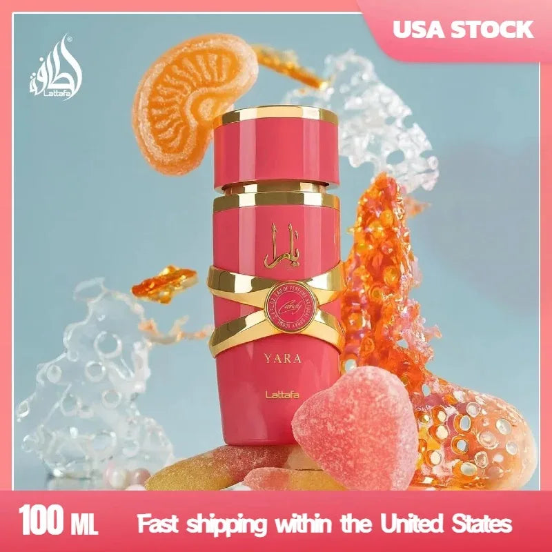 100ml Lattafa Yara Eau de Parfum, Creamy Strawberry & Vanilla Fragrance, Long-Lasting Fragrance,Sweet Gourmand Perfume for Women - My Vixen Vault