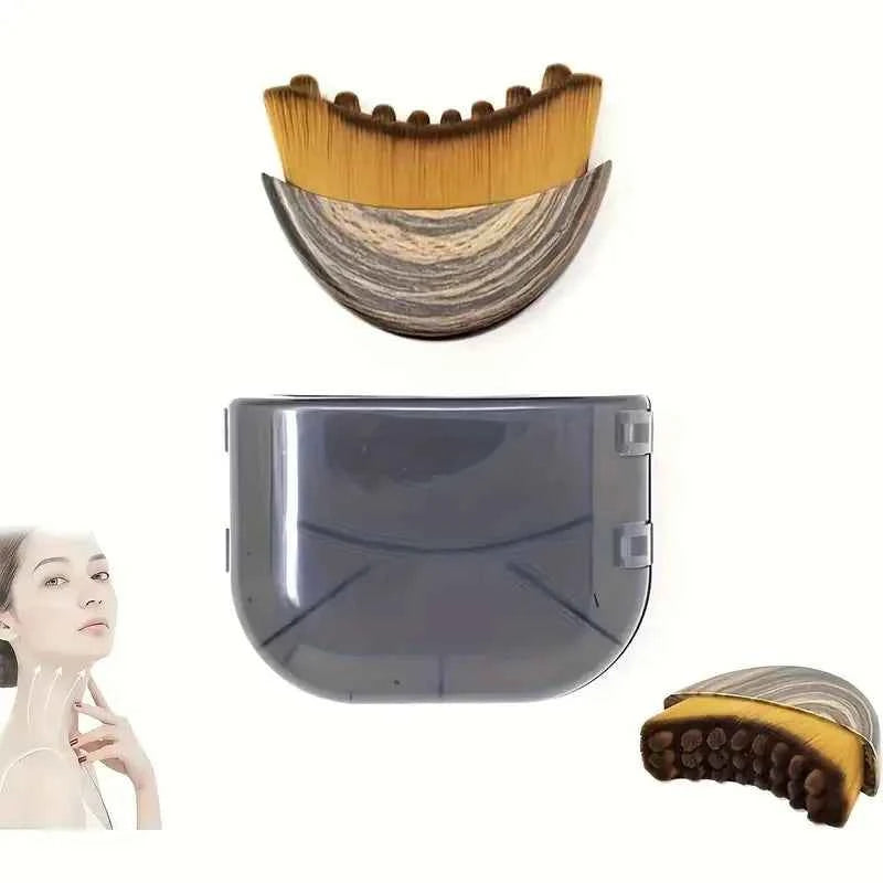 1 piece, lymphatic contouring facial brush, chin and jawline sculpting, facial drainage massager, ergonomic design