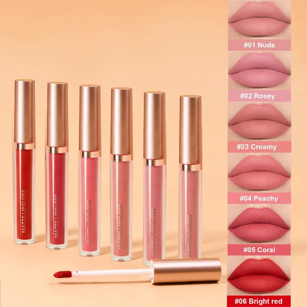 Matte lip gloss AB two sets, not stained with cup mouth red lip gloss - My Vixen Vault