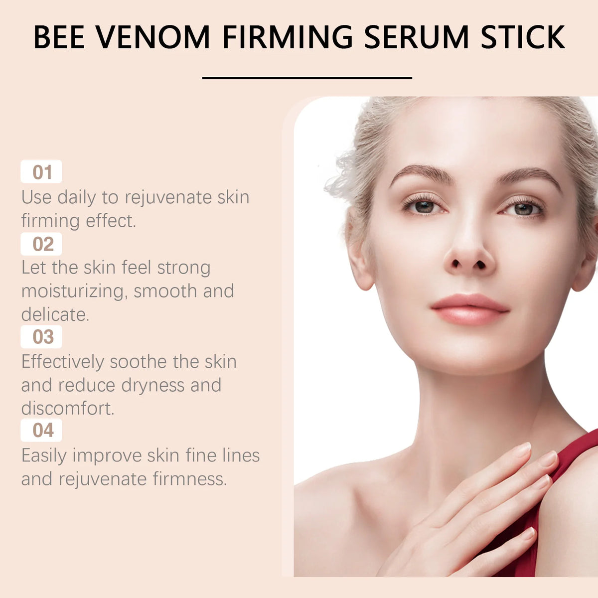HOYGI Bee Venom Cream Stick Nourishing Firming Skin Fade Fine Lines Reduce Wrinkles Increase Elasticity Revitalizing Skin Care - Beauty Collection Studio
