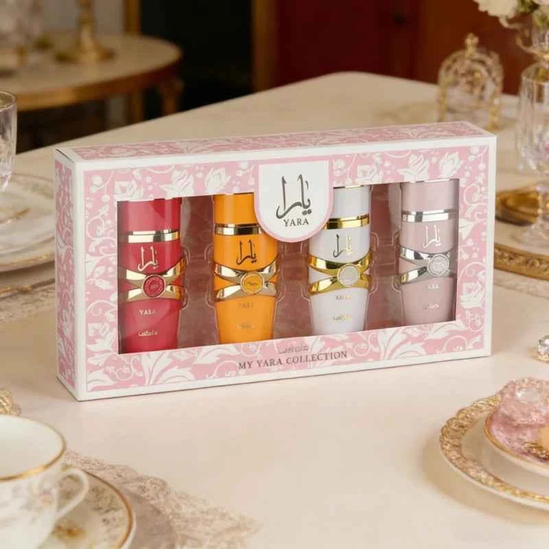 Sweet Women Perfume Gift Set 4×25ml – Floral Fruity Gourmand Long Lasting Eau De Parfum with Vanilla Musk Amber & Jasmine