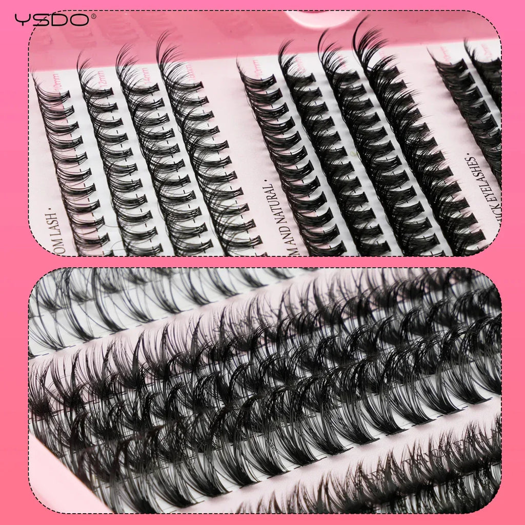 DIY Lash Extension Kit Lash Individual Lashes Clusters8-16mm With Waterproof Lash Bond And Seal Eyelash Tweezers Lash Kit - My Vixen Vault