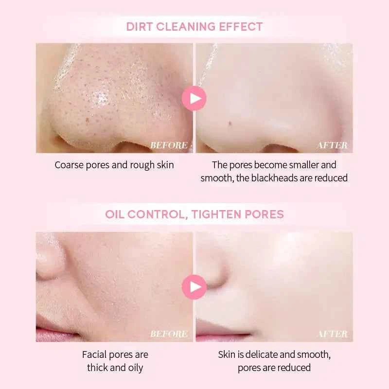 Laikou Sakura Mud Mask Deep Cleansing Oil Control Balance Antioxidan Shrink Pores Remove Blackheads Refreshing Facial Mask90/25g