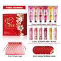 24PCS/box lip balm in bulk, hand cream in bulk thank you card and red gauze bag, wedding gift to guests, Christmas and New Year.