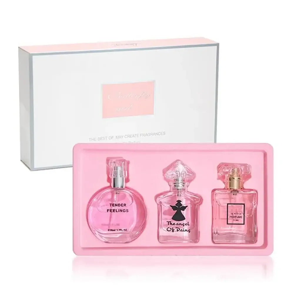 Luxury Brand Perfume Women Eau De Parfums Dames 90ml Perfumes Feminino Originales Gift Box 3Pcs Set Natural Floral Scent Spray - My Vixen Vault