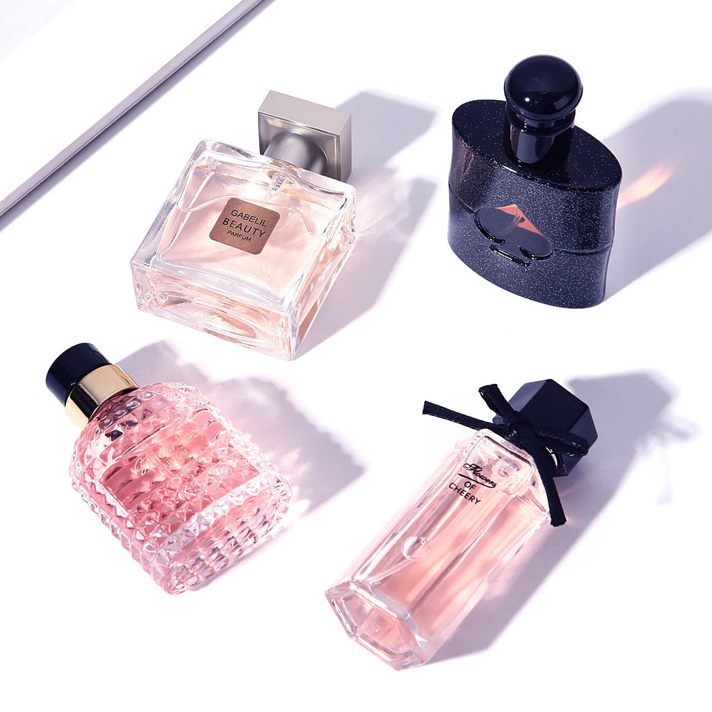 Gift Box Four Piece Set Women Perfume Spray 105ml Floral Scent Lasting Fragrance Pheromone Eau De Parfum Men Cologne Balminess Beauty Collection Studio