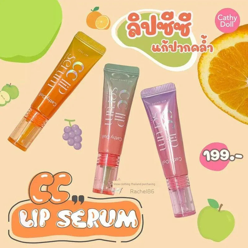 Thailand Cathy Doll CC Lip Essence Color Changing Lip Lacquer Moisturizing and Nourishing Fade Lip Lines Exfoliating 10G.