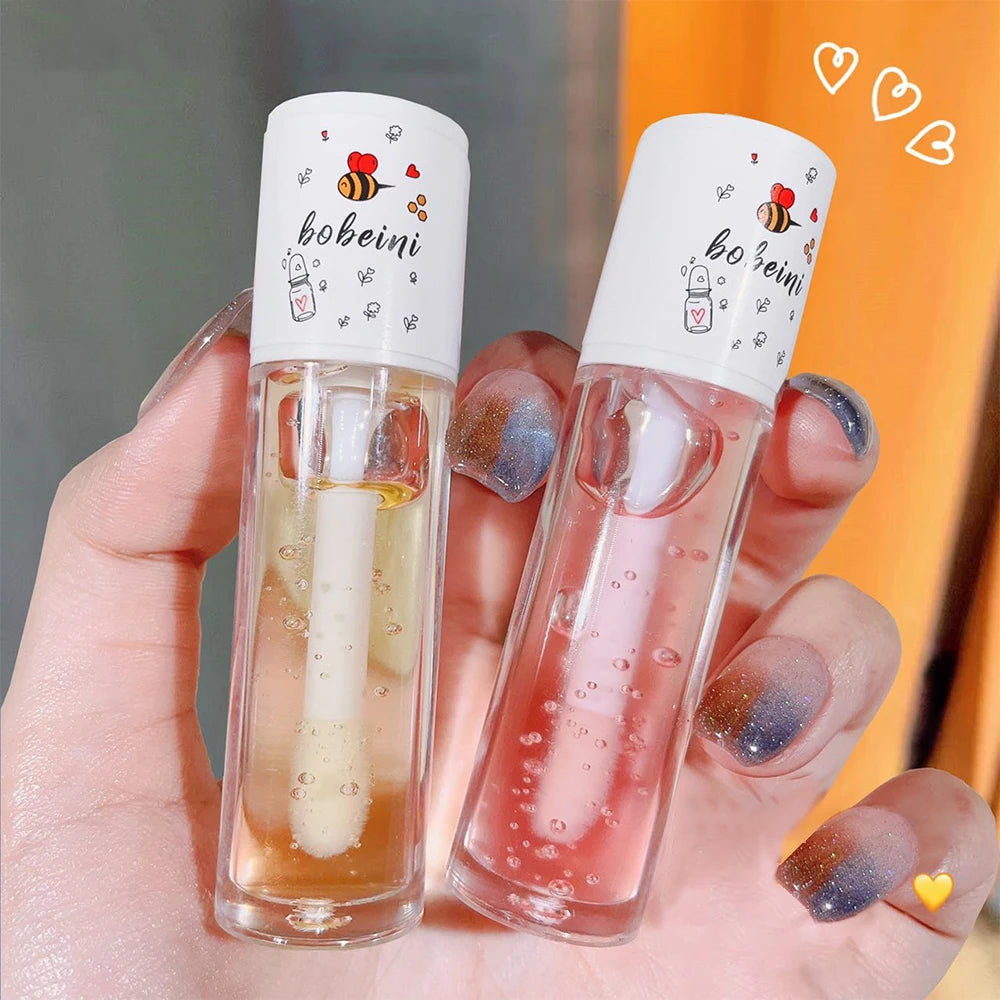 Bee Lip Oil Water-shine Glass Transparent Lip Honey Dry Repair Lip Care toot Lip Moisturizing Lip Oil - Beauty Collection Studio