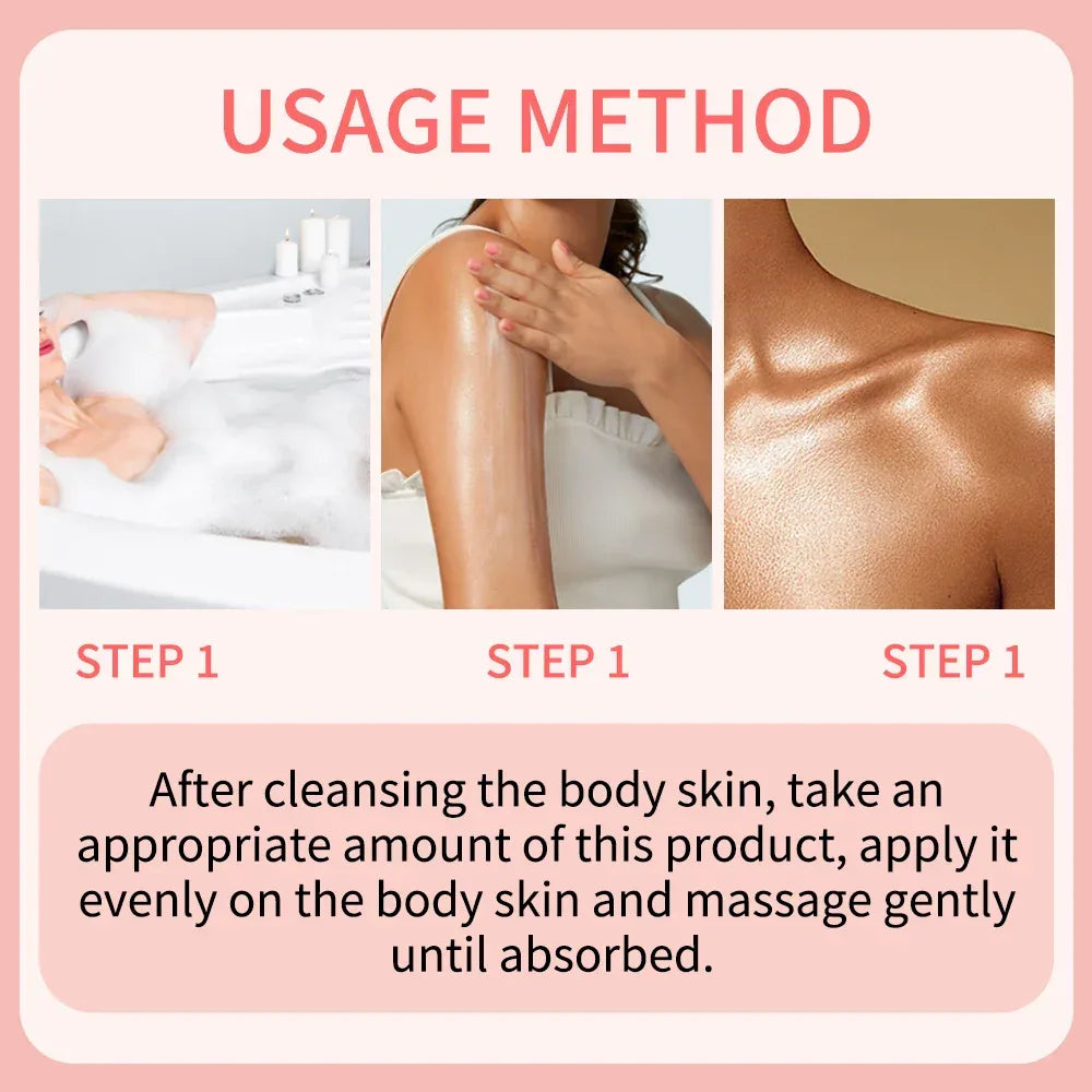Body Glaze & Body Oil Combination Various flavors Non-greasy Hydrating and moisturizing Body Lotion Massag.