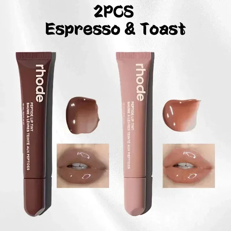 New Lip Balm Phone Case Long-lasting Lip Gloss caramel vanilla Grey Tube Cinnamon Roll Liquid Lipstick Toast Espresso Raspberry - My Vixen Vault