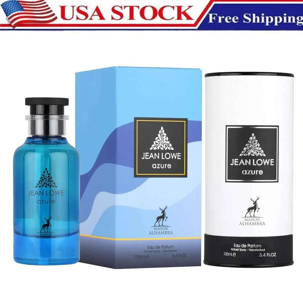 3.4 oz EDP Spray Jean Lowe - Azure by Maison Alhambra for Unisex Eau de Parfum Perfume  Long Lasting Perfume Holiday Gifts