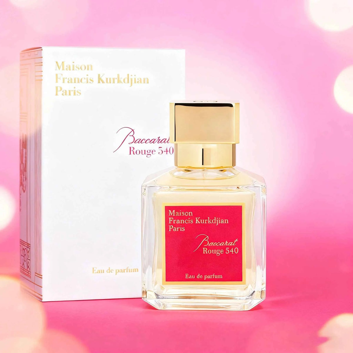 Baccarat Rouge 540 eau de toilette - original and lasting perfume for women, perfect holiday gift, suitable for daily use.
