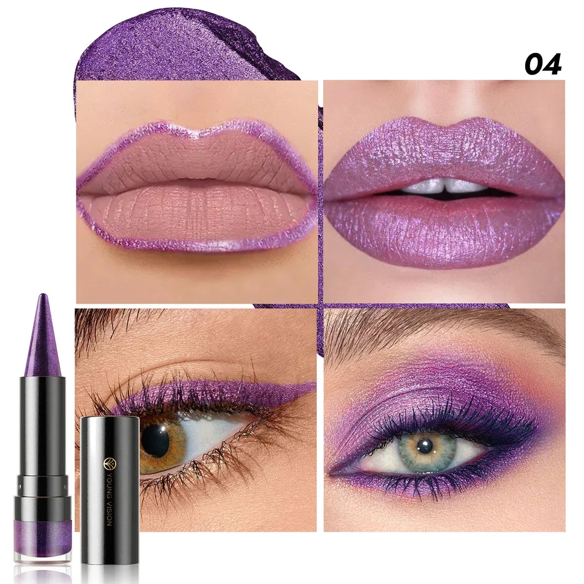 YOUNG VISION Six-Shade Matte Pearl Shimmer Dual-Effect Lipstick Waterproof, Non-Transfer Lipstick Cosmetics - My Vixen Vault