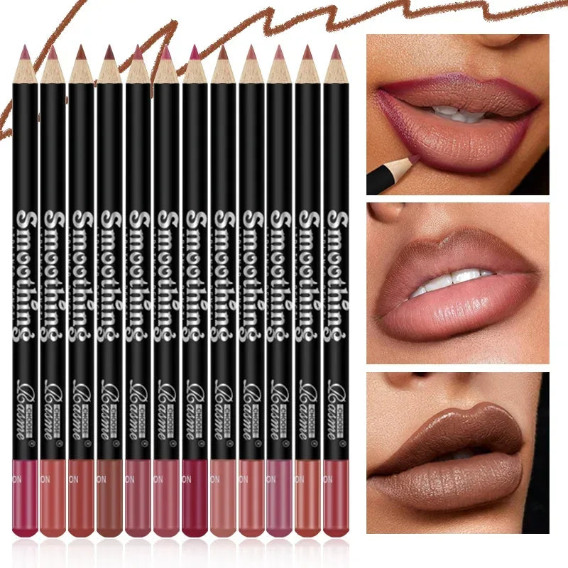 12 pcs Long-Lasting Lipstick Set with Professional Lip Liner Pencil and Matte Lip Gloss for Women Valentine's Day Gifts - My Vixen Vault