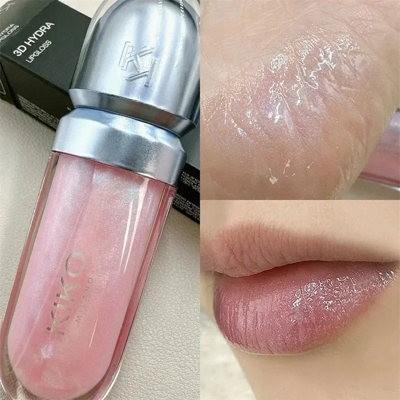Hot Sales 3D Liquid Lip Glaze Transparent Lip Mirror Lipstick Nourishing Glossy Full Lips Not Fading Milk Tea Bean Paste Makeup - My Vixen Vault