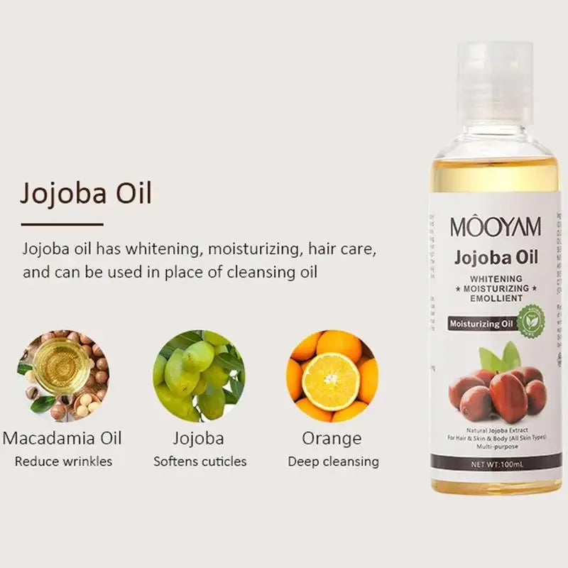 Face Body Coconut Argan Jojoba Castor Avocado Massage Oil Shrink Pore Firming Skin Face Oil Deep Relaxate Skincare Body Oil - My Vixen Vault