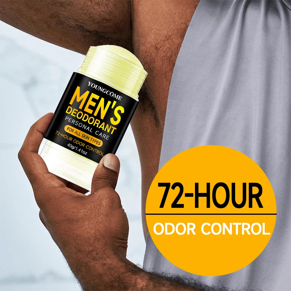 Men Sandalwood Deodorant Stick Anti Sweating Keep Drying Lasting Fragrance Remove Armpit Odor Underarm Refresh Sticks Refresh - Beauty Collection Studio